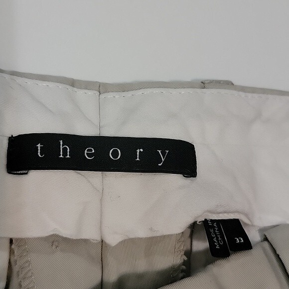 THEORY Khaki Dress Pants size 33 - Picture 11 of 12